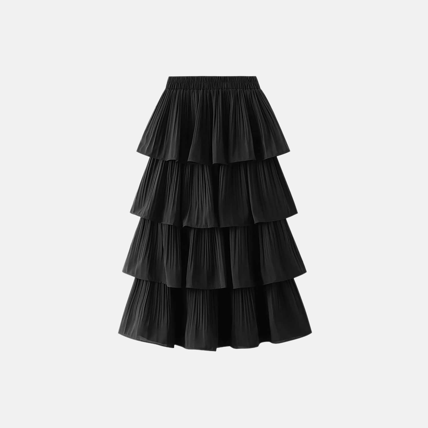 Long Pleated Skirt