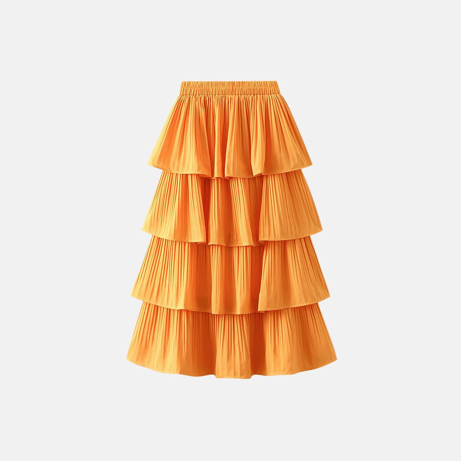 Long Pleated Skirt