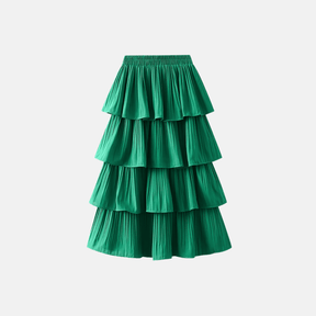 Long Pleated Skirt