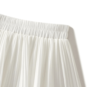 Long Pleated Skirt