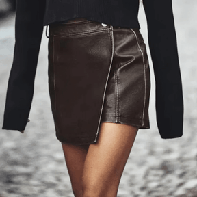 Short Leather Skirt