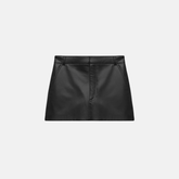 Short Leather Skirt