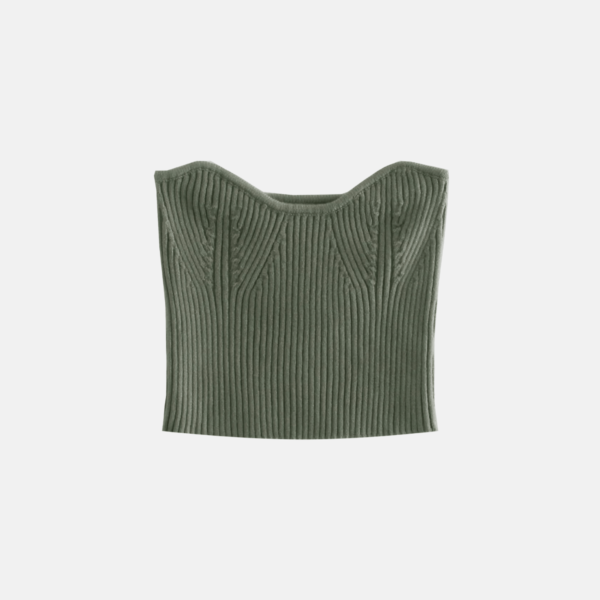 Strapless Knit Top