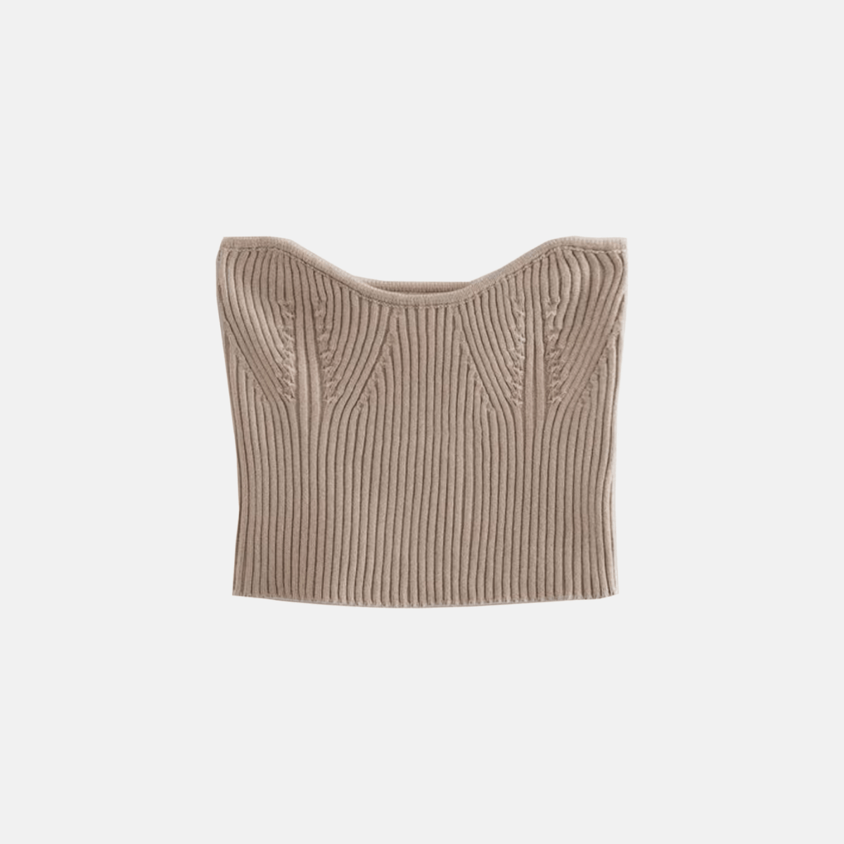 Strapless Knit Top